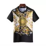 versace t-shirt crew neck cotton baroque sun